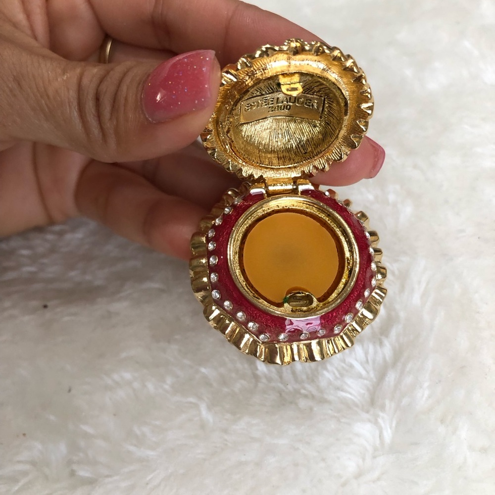 1978 Este Lauder Solid Perfume Love Note Lock Wit… - image 3